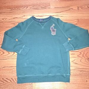 Polo by Ralph Lauren Boys Green Crewneck Sweater Large 14-16